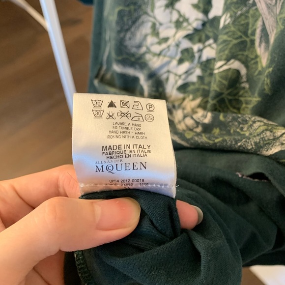 Dark Green Alexander McQueen t-shirt - Picture 5 of 7